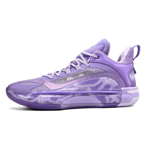 PEAK Flash 5 Basketball Shoes Men's Low Top Purple