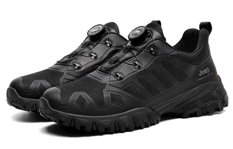 Jeep Lightweight Abrasion Resistant Low top Outdoor Shoes Men’s Black