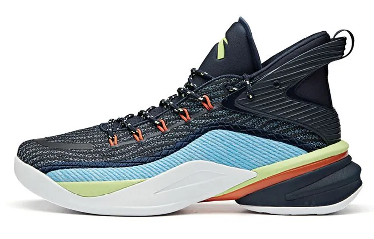 Anta UFO2.0 Celestial 2 High top Performance Basketball Shoes Men's Blue Black White