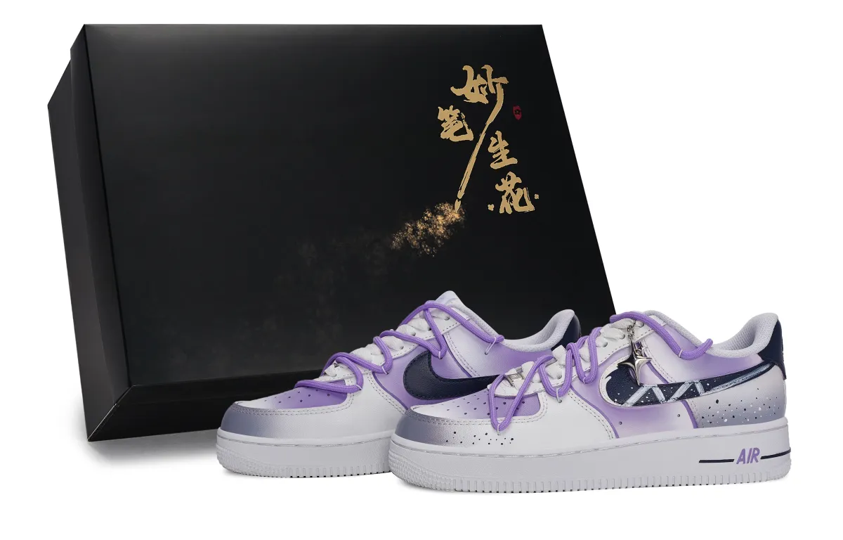Nike Air Force 1 Skateboard Shoes Unisex Low Top Purple