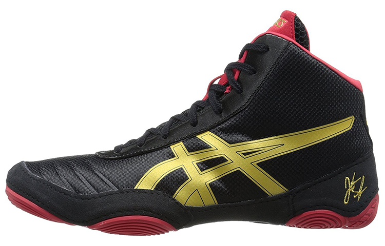 ASICS Training Shoes Men's Mid Top Black/Red
