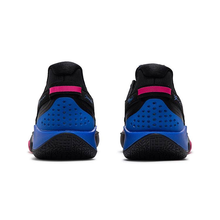 361° Cushioning Slip Resistant Abrasion Resistant Low top Basketball Shoes Men’s Black Numbers Blue