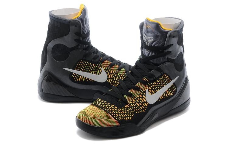 Мужские кроссовки Nike Kobe 9 Elite Inspiration (черно-серебристые) — 黑/金属银/深灰 — фото 3