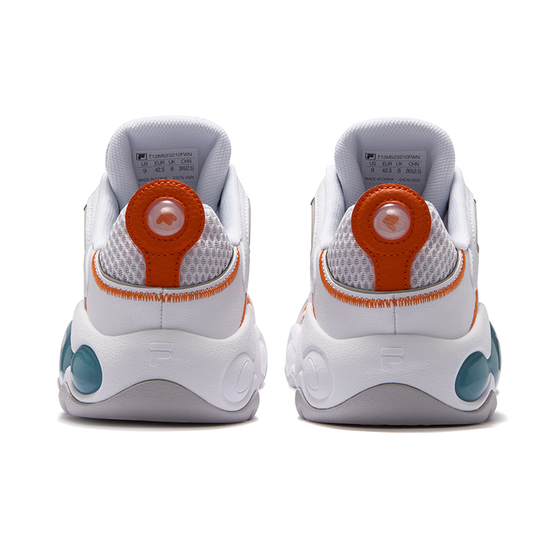FILA FUSION VERTICAL Crack Shoes Low top Vintage Basketball Shoes Men’s White Gray