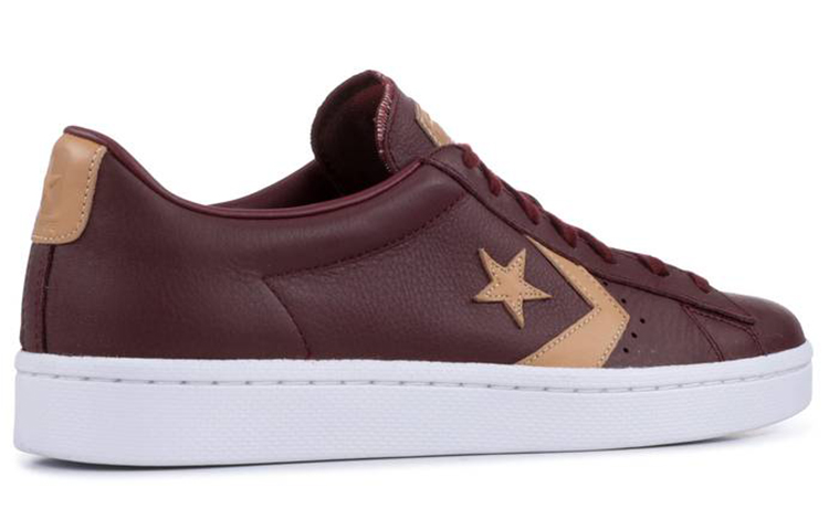 Кеды Converse Cons Pro Leather (бордовые) — фото 4