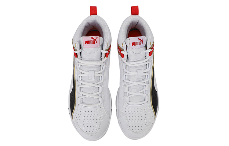 PUMA Unisex Rebound Future Evo Mid Top Black/White/Red