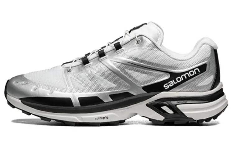 SALOMON XT Wings 2 Versatile Abrasion Resistant Breathable Low top Outdoor Shoes Unisex White Black