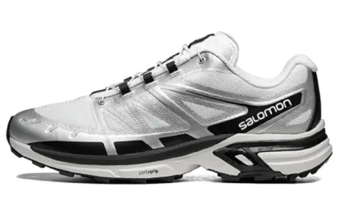 SALOMON XT Wings 2 Versatile Abrasion Resistant Breathable Low top Outdoor Shoes Unisex White Black