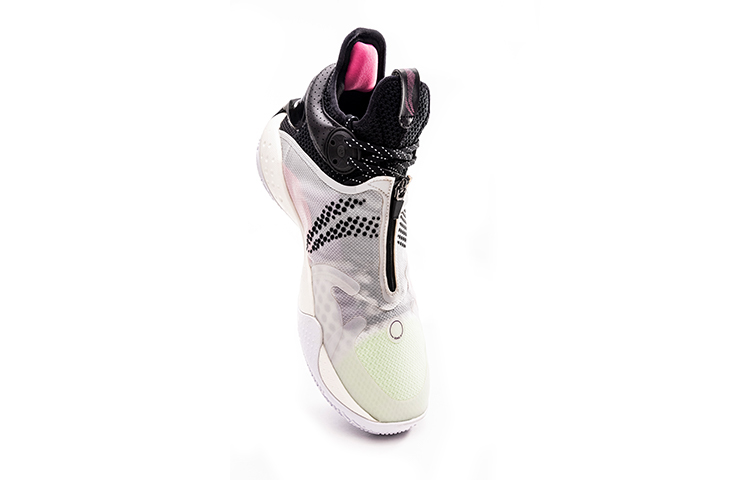 Li Ning SONIC 9 Boom Textile, Synthetic Leather, TPU Cushioning Slip Resistant Abrasion Resistant Coverage Support