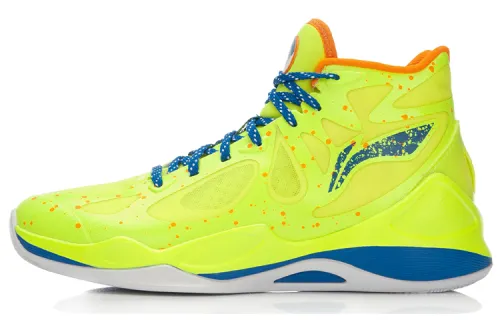 Li Ning SONIC 4 Textile, TPU Cushioning Slip Resistant Abrasion Resistant Support High top Basketball Shoes Unisex