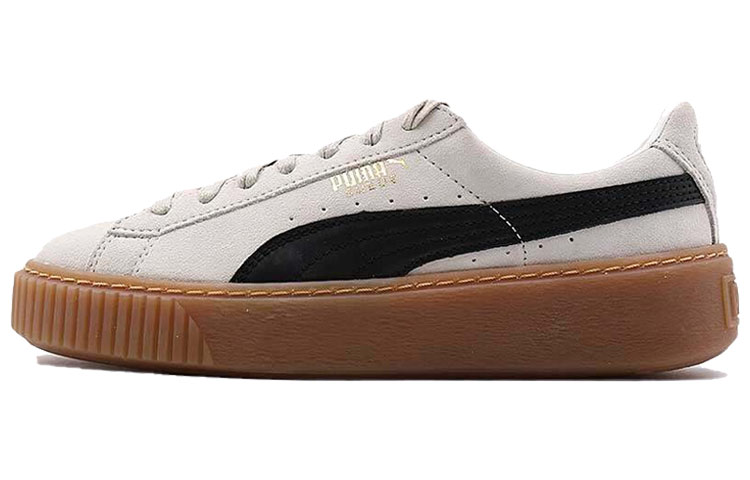 Женские кеды PUMA x FENTY Suede Platform (микробелые) — фото 1