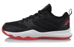Li Ning Abrasion Resistant Cushioning Low top Basketball Shoes Men's Black Red
