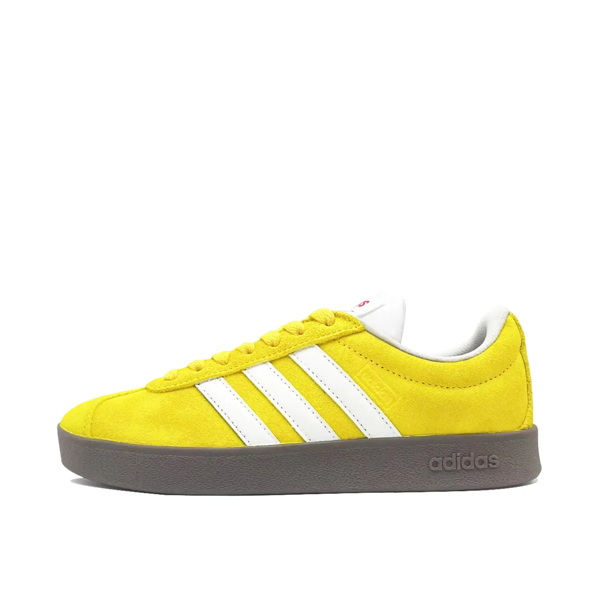 Adidas VL COURT 2.0 Yellow Rose Abrasion Resistant Abrasion Resistant Low top Skateboard Shoes Unisex Yellow White