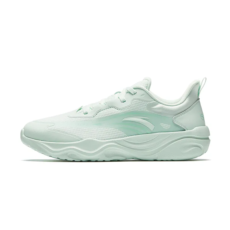 Anta Milk Candies Slip Resistant, Abrasion Resistant, Breathable Low top Training Shoes Women's Light Cloud Green
