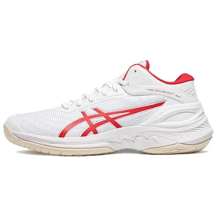 ASICS GELBURST 28 Abrasion Resistant Low top Basketball Shoes Men's White Red