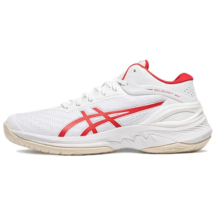 ASICS GELBURST 28 Abrasion Resistant Low top Basketball Shoes Men's White Red