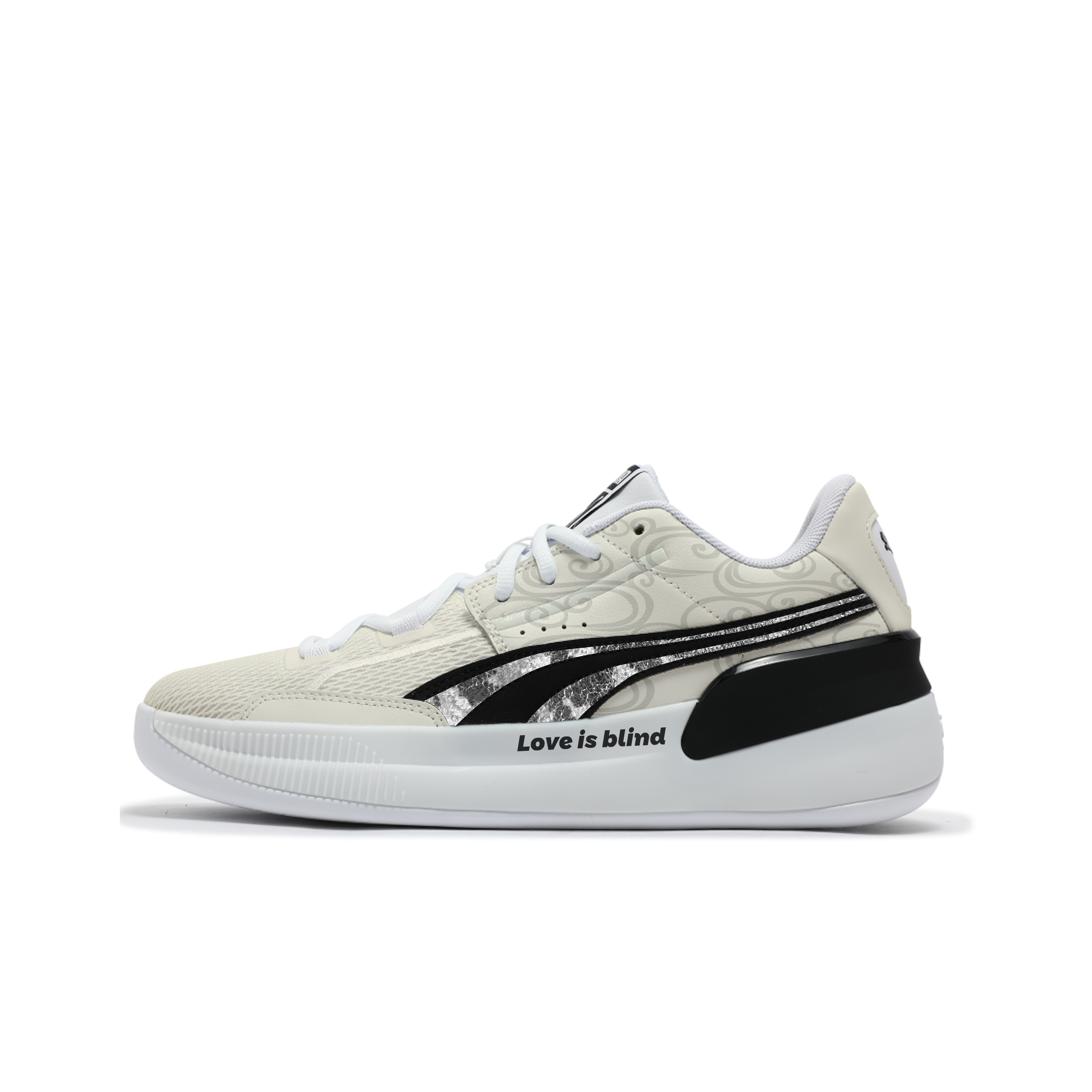 PUMA Clyde Hardwood Team Abrasion Resistant Abrasion Resistant Low top Basketball Shoes Unisex Beige