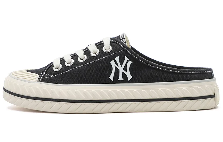 MLB Playball Mule Slip Resistant Closed Toe Slippers Unisex Black