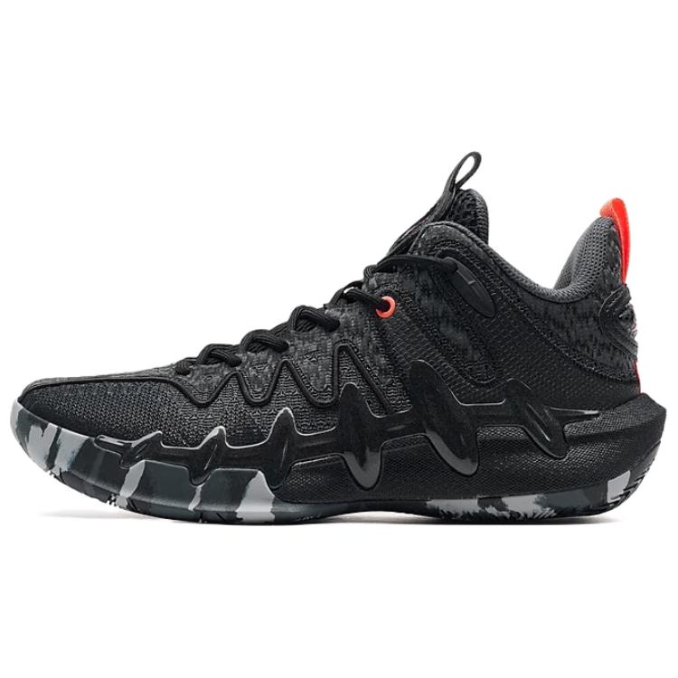 XTEP Synthetic Leather Abrasion Resistant Cushioning Low top Basketball Shoes Men’s Black