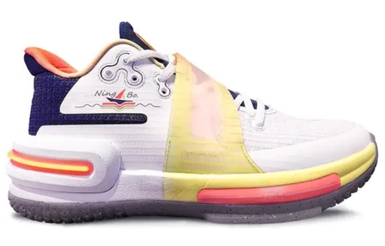 PEAK Flash 2 Generation Basketball Shoes Men’s Low Top White/Orange
