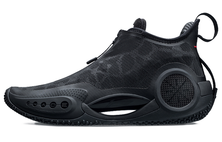 DFT WE ARE ONE x LiNing Li Ning WOW 9 Wade's Way 9 Comfortable and Versatile Fabric Synthetic Leather Shock Absorbing Anti-Slip Wear-Resistant Breathable Support Mid-top Practical Basketball Shoes Men's Black