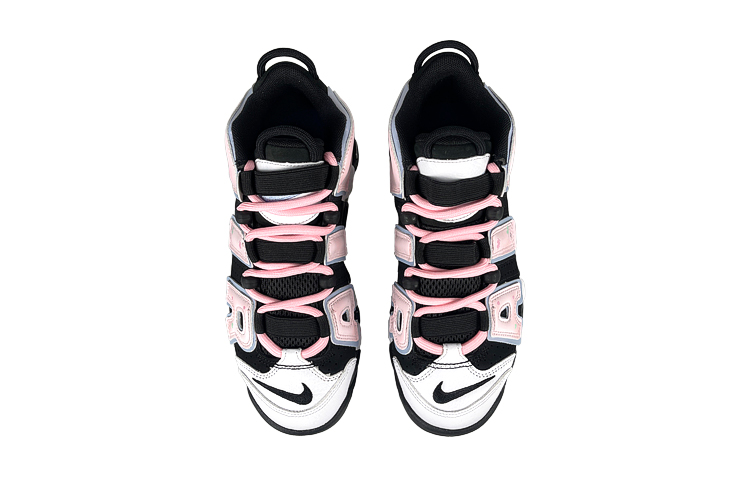Nike Air More Uptempo Mid top Vintage Basketball Shoes Women’s Black White Pink