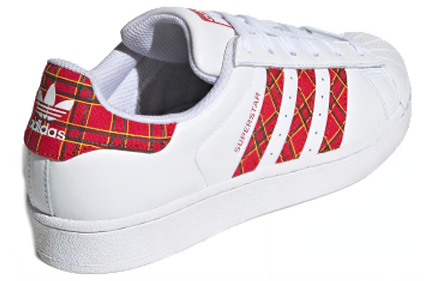 Кеды adidas originals Superstar (красно-белые) — фото 3