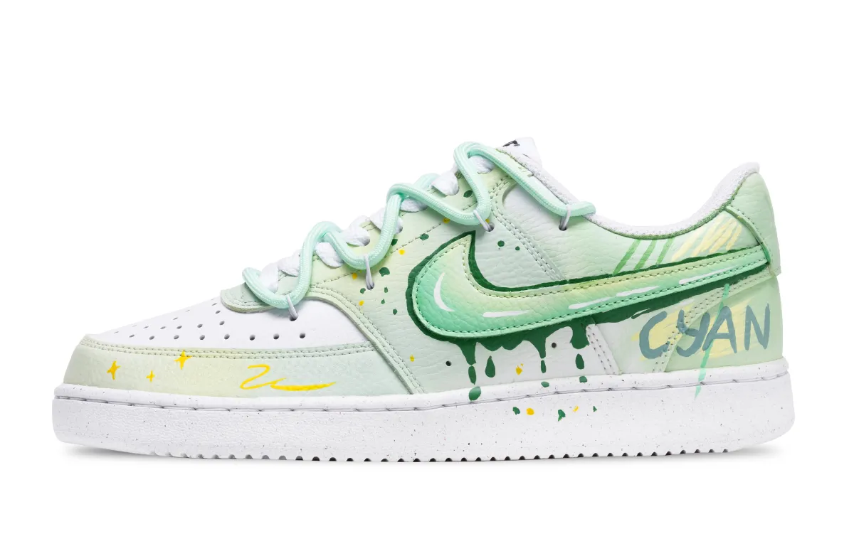 Nike Court Vision 1 Low top Skateboard Shoes Unisex Green