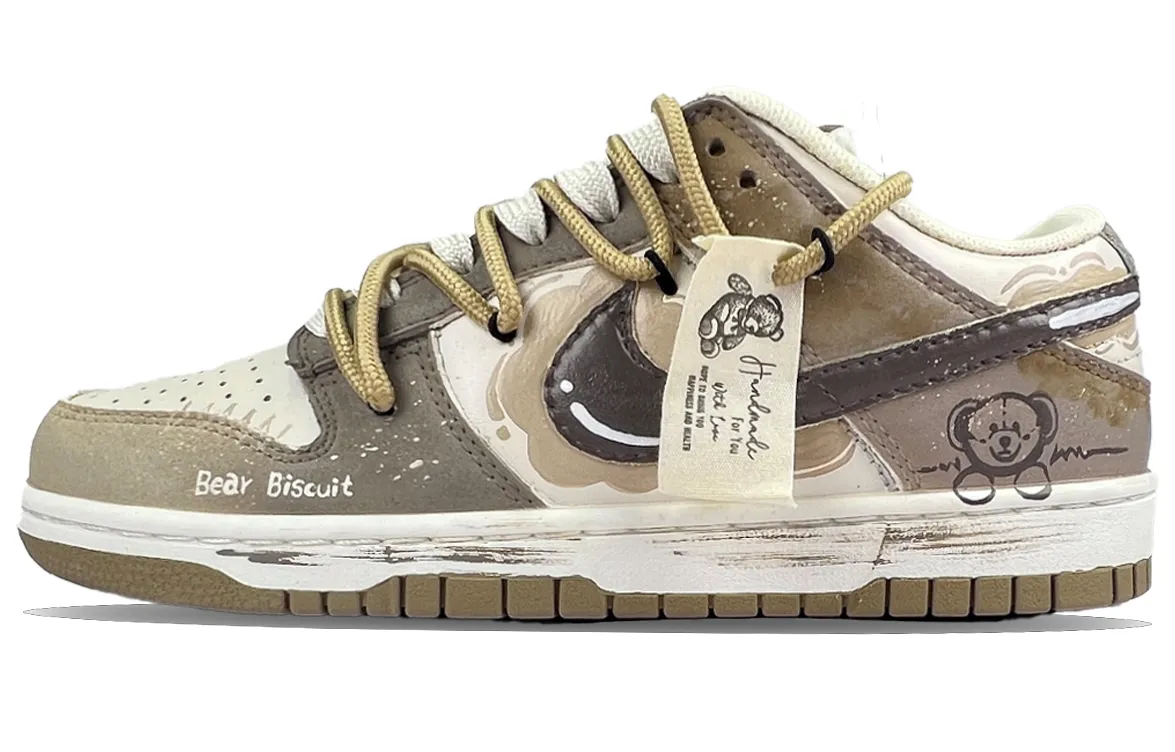 Nike Dunk Wear resistant And Lightweight Low top Skateboard Shoes Unisex Brown