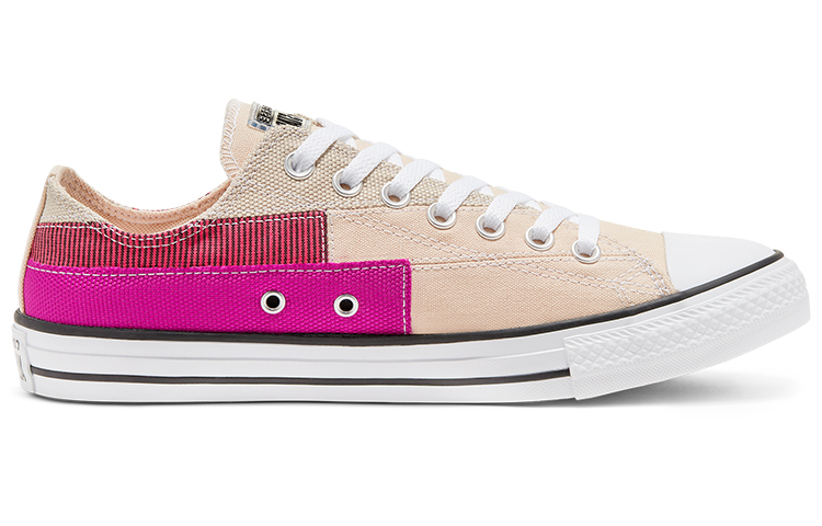 Кеды Converse Chuck Taylor All Star (белые с фиолетовым и красным) — Белый / фиолетовый / красный — фото 2