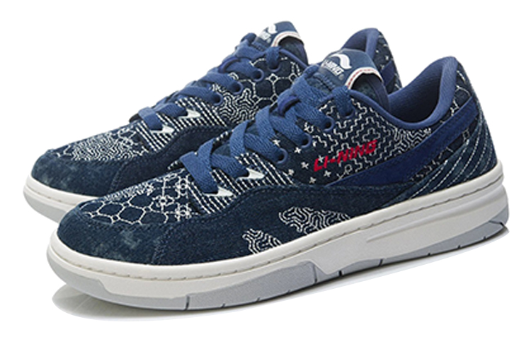 Li Ning 937 Vintage Basketball Shoes Women’s Low Top Sea Salt Blue