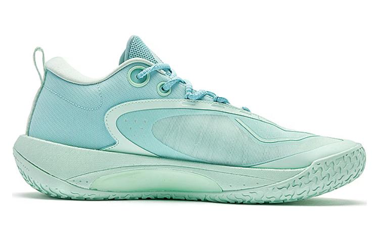QIAODAN Wind Blade 4 PRO Basketball Shoes Men’s Low Top Enamel Green/Lake Blue