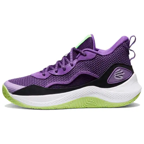 Under Armour Curry 3 Cushioning Abrasion Resistant Cushioning, Wear Resistant Low top Basketball Shoes Unisex Purple