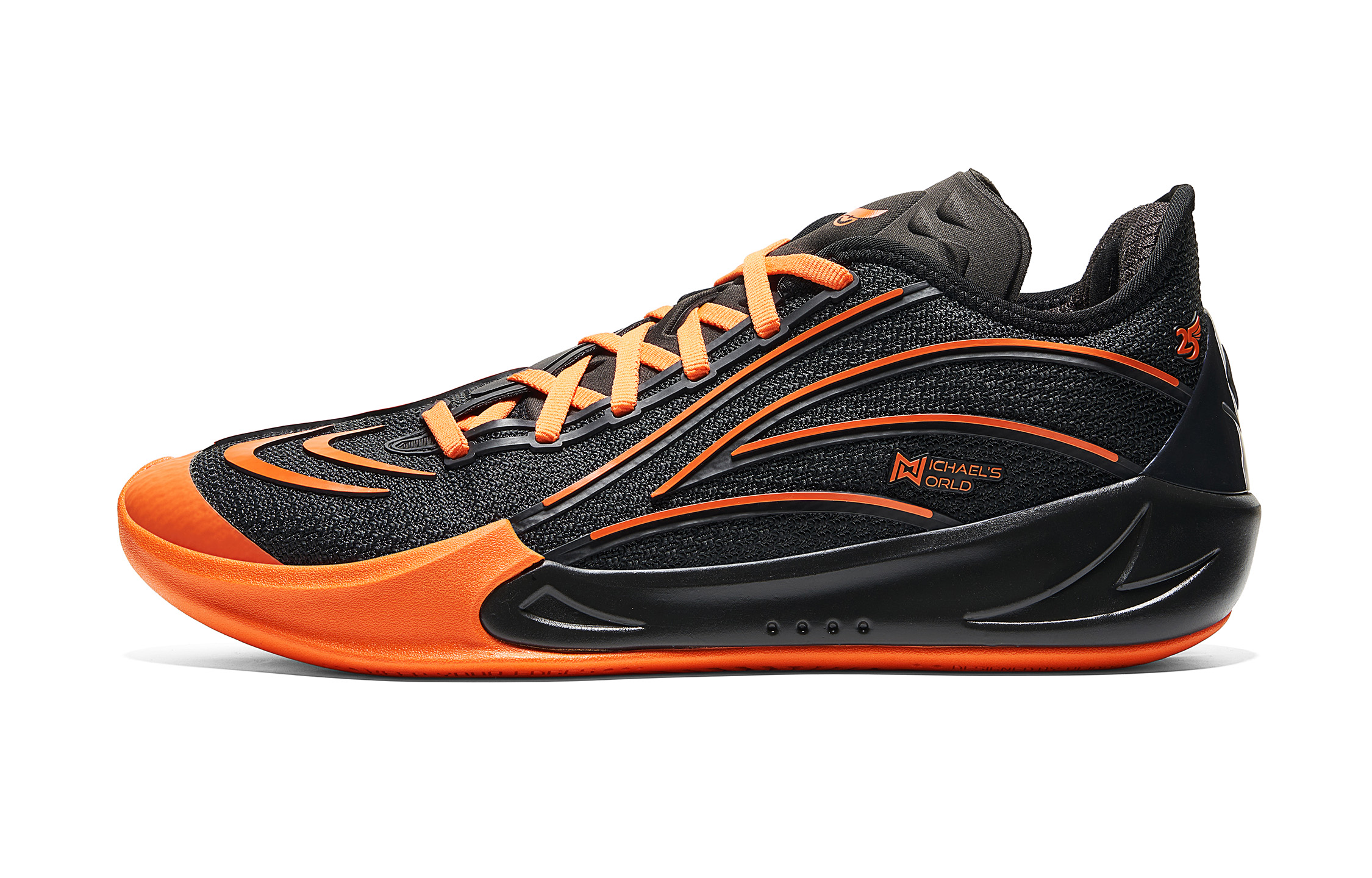 VEIDOORN Basketball Shoes Men’s Low Top Orange