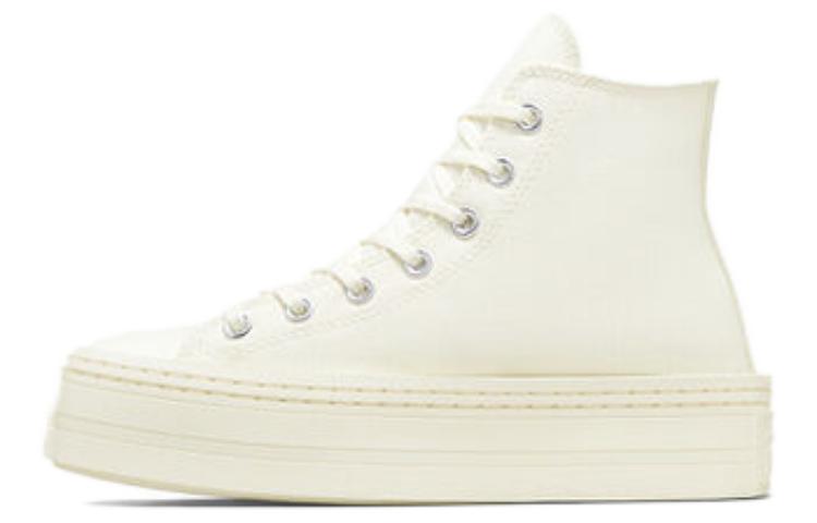 Женские кеды Converse Converse Chuck Taylor All Star Modern Lift Platform Canvas (бежевые на платформе)