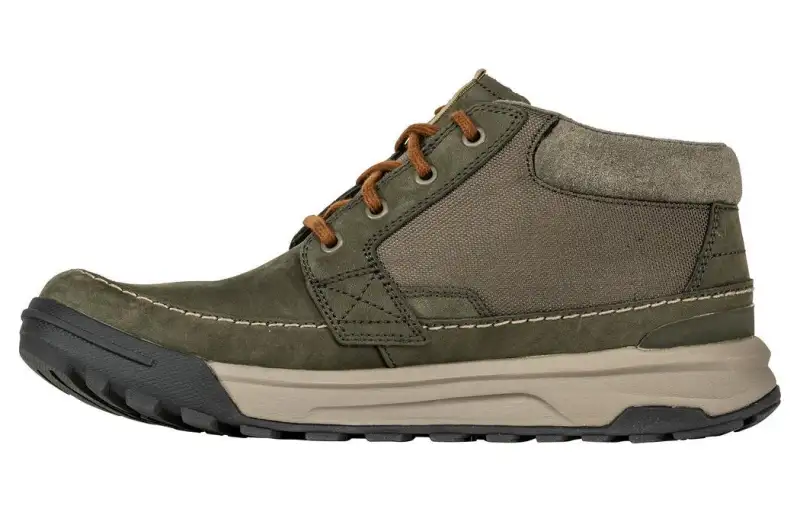 Oboz Footwear Burke Chukka Cushioning, Wear Resistant Mid top Mountaineering Shoes Men's Green