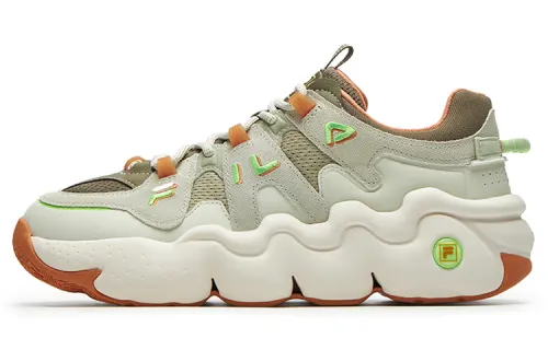 FILA Barricade Low Sneakers 'Green White Orange'