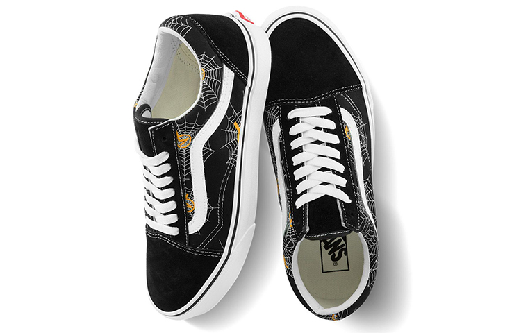 Кеды Vans Old Skool (черно-бело-желтые) — фото 4