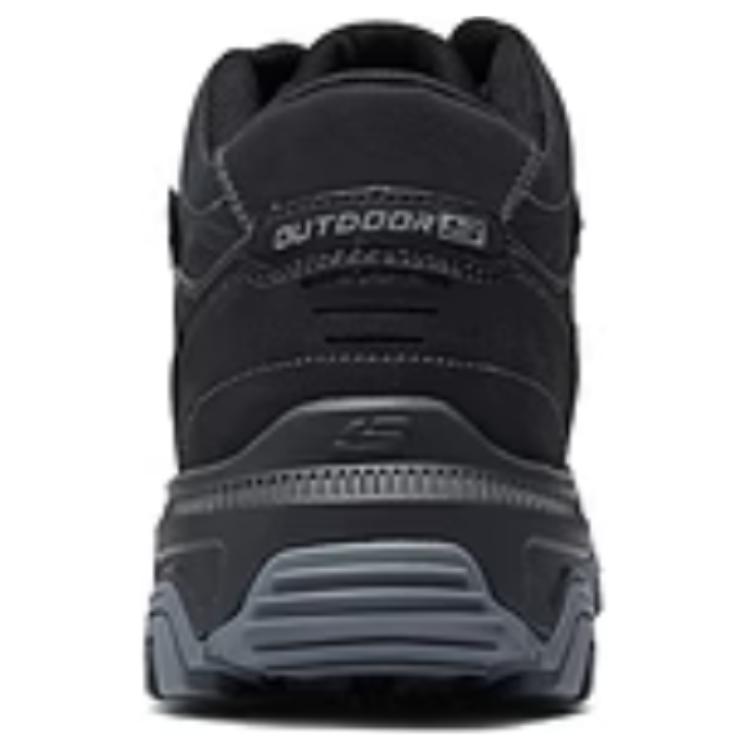 Skechers OUTDOOR MENS Comfortable And Breathable Support Rebound Mid top Mountaineering Shoes Men’s Black Gray