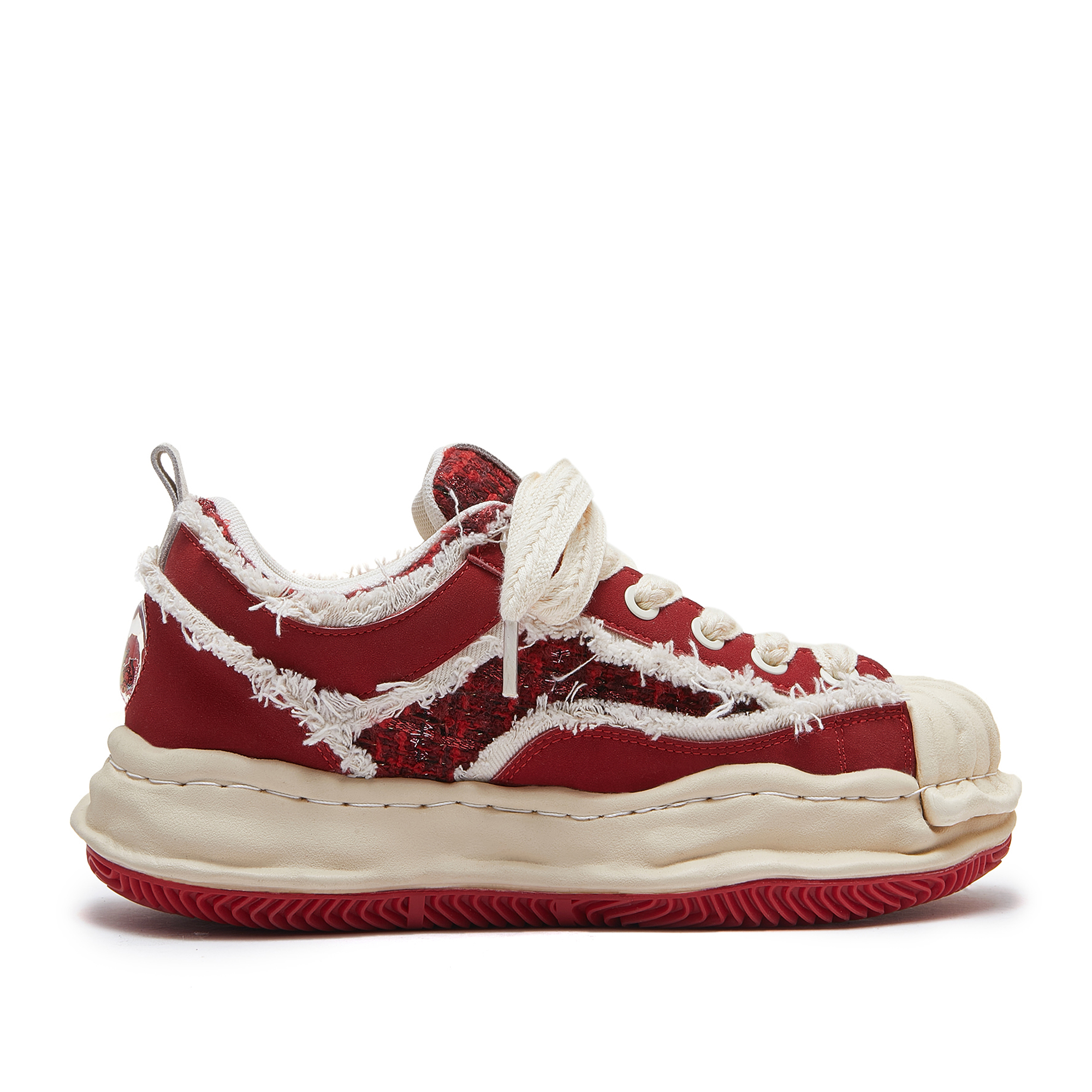 MQMS Skateboard Shoes Unisex Low Top Red