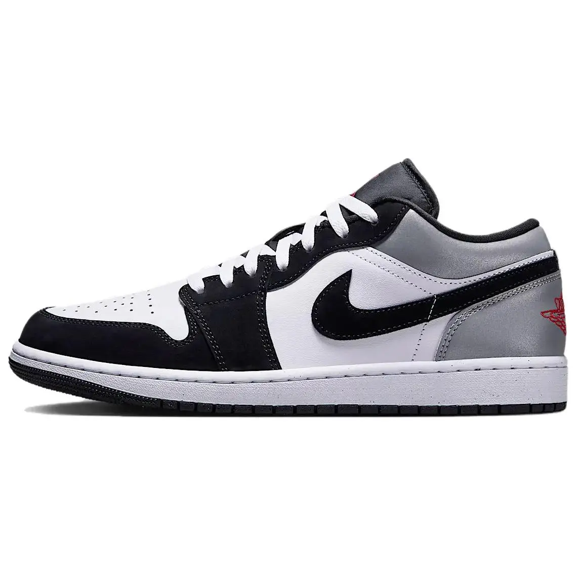 Jordan 1 Low Se White Fire Red Black Matte Silver