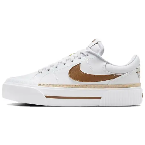Nike Court Legacy Lift White British Tan Sanddrift Women's