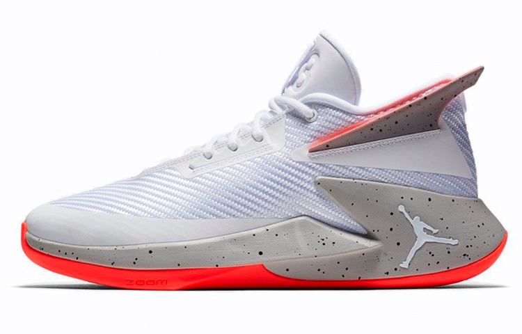 Мужские кроссовки Jordan Fly Lockdown (бело-серые)