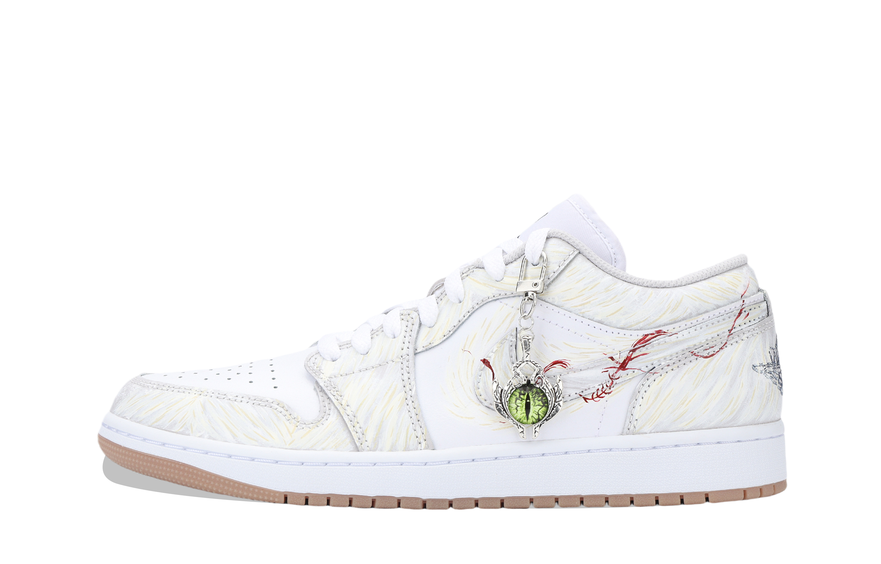 Jordan Air Jordan 1 The Gaze Of The Feathered Snake God Cushioning, Wear Resistant Low top Vintage Basketball Shoes