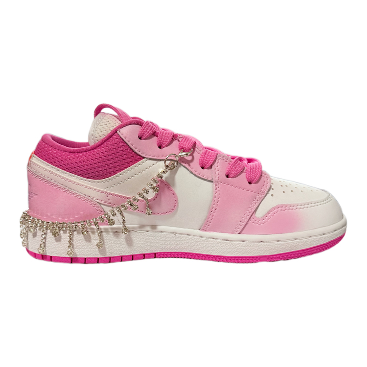 Jordan Air Jordan 1 Low ‘Pinksicle’ Candy House Low top Vintage Basketball Shoes Women’s Pink White