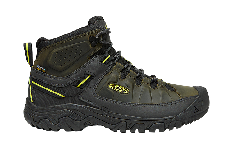 Keen Targhee 3 Leather Waterproof Cushioning Slip Resistant Abrasion Resistant High top Hiking Shoes Men’s Black