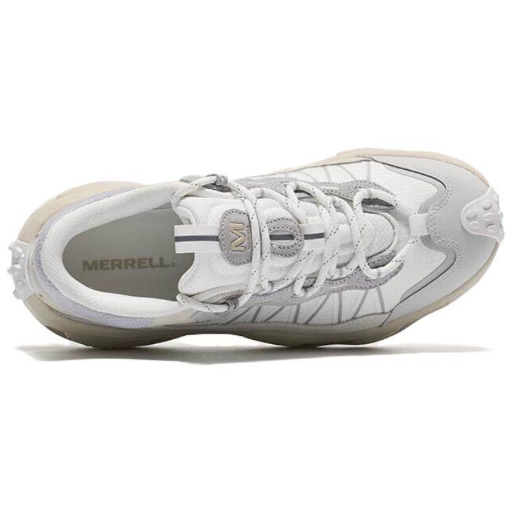 MERRELL Slip Resistant, Abrasion Resistant, Lightweight Low top Hiking Shoes Unisex Cream Gray