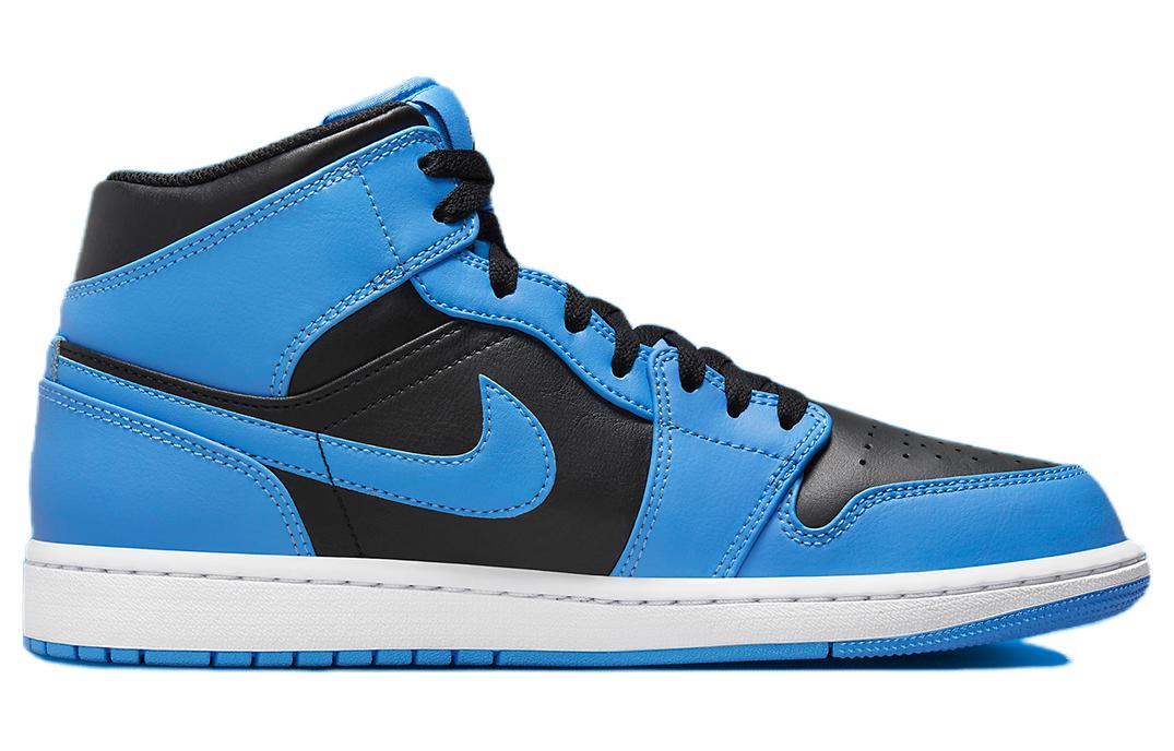 Jordan 1 Mid University Blue Black