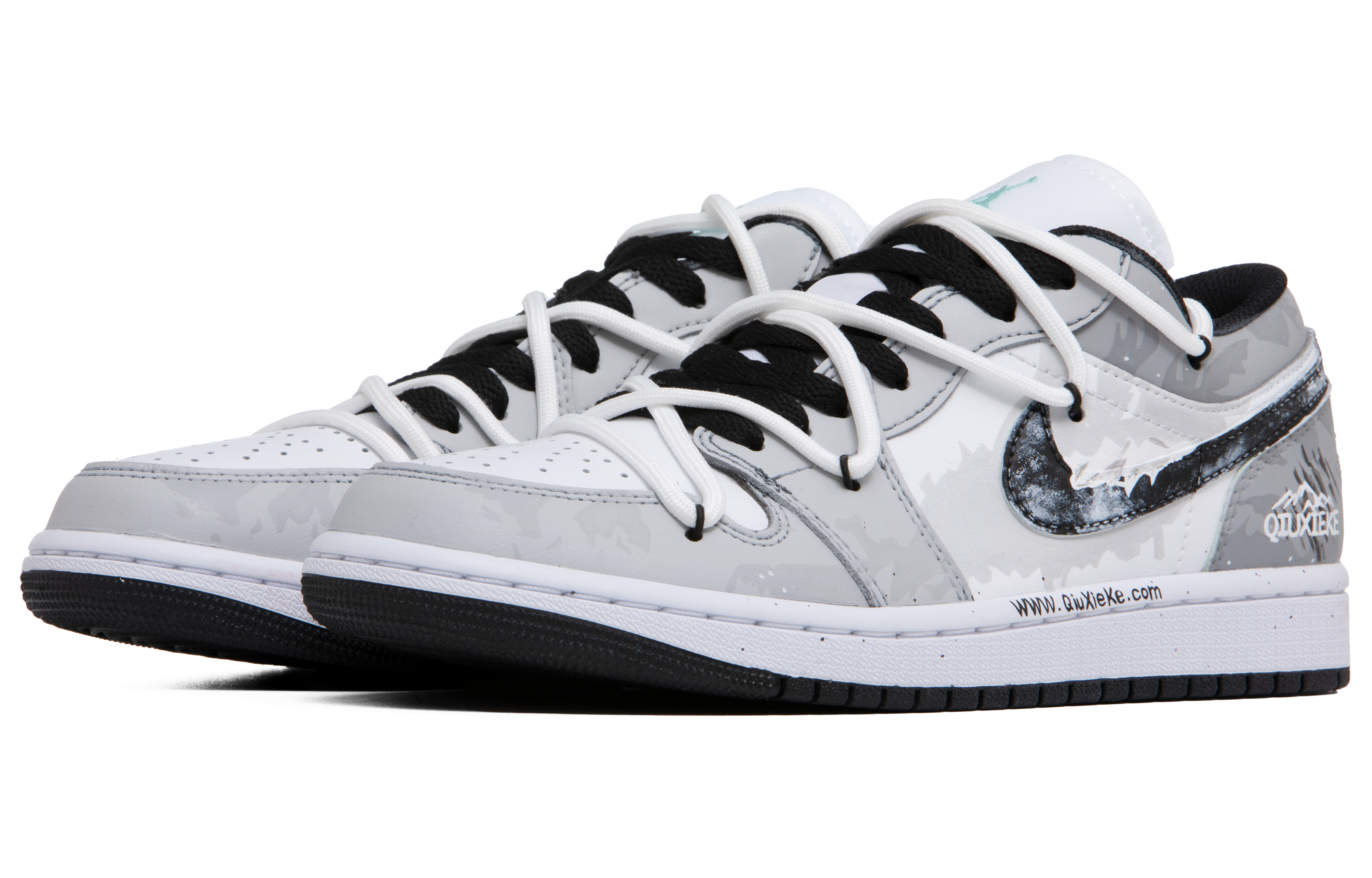 Jordan Air Jordan 1 LOW Snow Mountains Island Love Abrasion Resistant Breathable Abrasion Resistant Breathable Low top