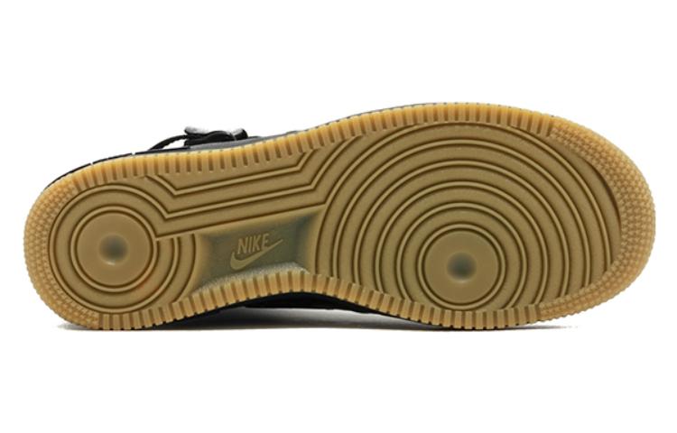 Мужские кеды Nike Air Force 1 Black Gum (черные) — фото 5